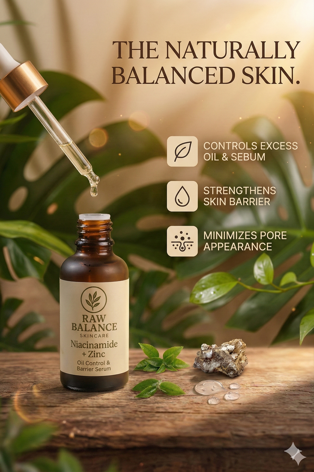 Combo -  NiacinamZinc + Zinc Serum &  Vitamin C + Hyaluronic acid serum